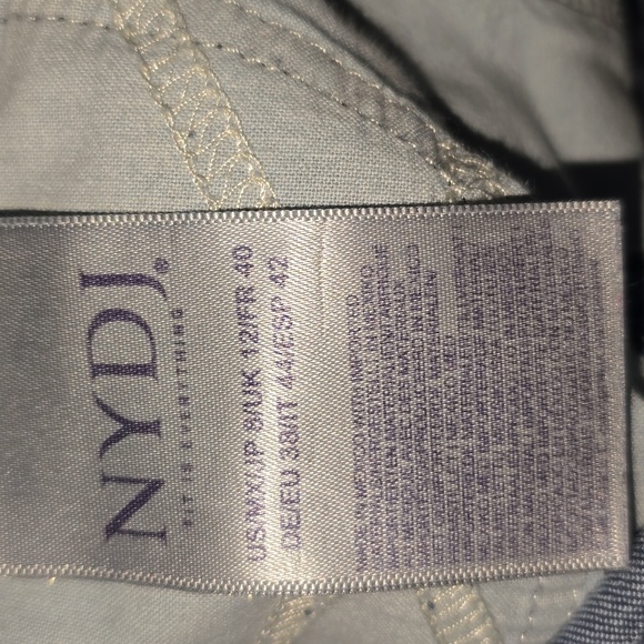 NYDJ Sheri Slim Jeans Style# MDNM2034 Lift Tuck Dark Denim Rinse Wash Size 8 - Picture 14 of 15